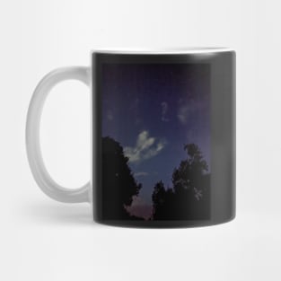 Hello Down There - starry cloudy night sky Mug